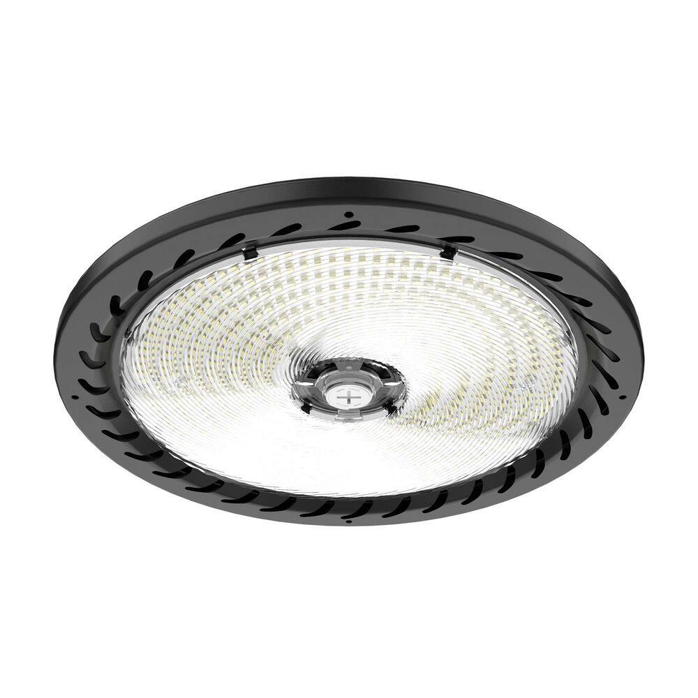 12 in. 150-Watt Integrated LED Dimmable 4-Color Selectable Black UFO High Bay 21000 Lumens price history on PriceWatchPro