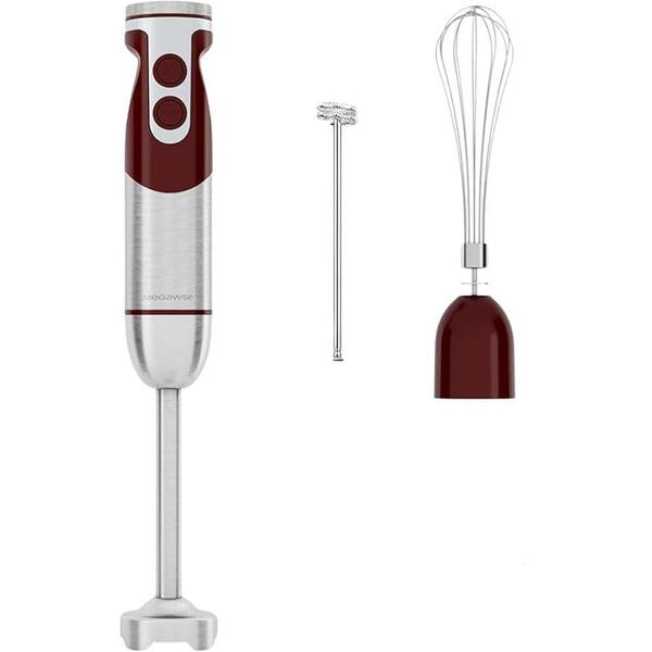 Titanium Reinforced 5 in 1 Immersion Hand Blender, Powerful with 80% Sharper Blades, 12 Speed Corded Blender