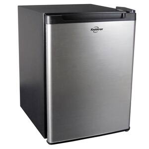 Stainless Steel Compact Fridge, 1.76 Cubic Feet, AC/DC
