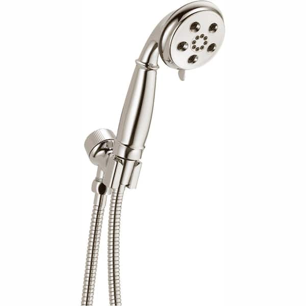 Delta 3-Spray 2.0 GPM Handshower with H2Okinetic Technology in Polished Nickel
