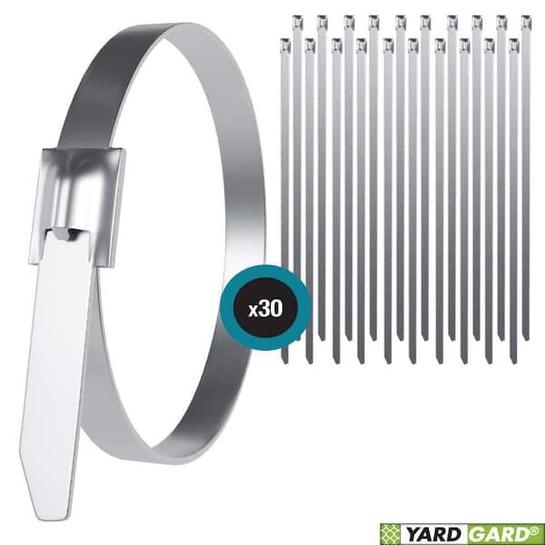 14 in. Stainless Steel Fence Zip Ties (30-Pack)
