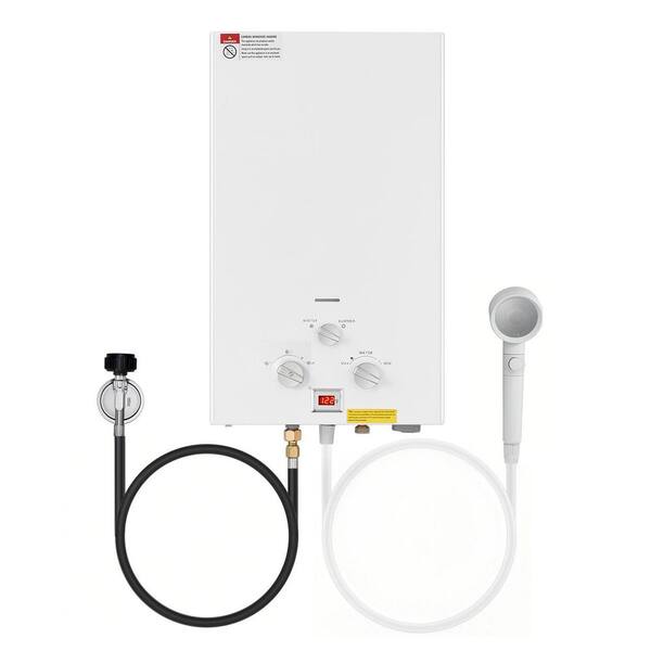 thumbnail image 2 of Portable Propane Tankless Water Heater 1.58GPM 6L – Instant Boiler For RV With Regulator 2 of 5