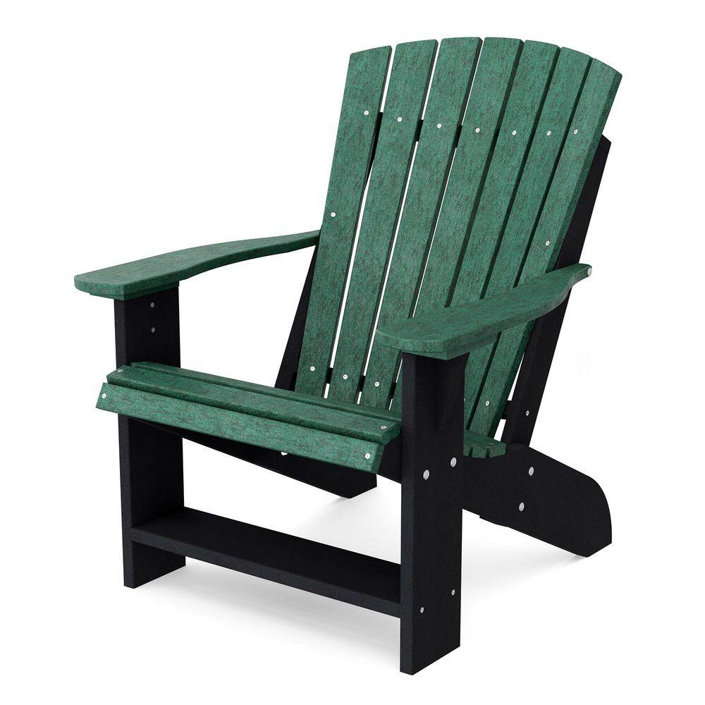 Heritage Turf Green and Black Plastic Outdoor Adirondack Chair price history on PriceWatchPro