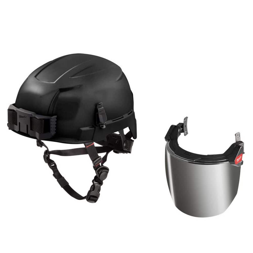 Milwaukee BOLT Black Type 2 Class E Non-Vented Safety Helmet W/ BOLT ...