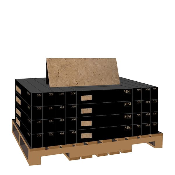 MSI Tuscany Beige 2 cm. x 16 in. x 24 in. Tumbled Travertine Paver Tile (40.05 sq. ft./Pallet)