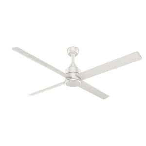 Trak 84 in. Indoor/Outdoor Fresh White Commercial Ceiling Fan with Wall Control