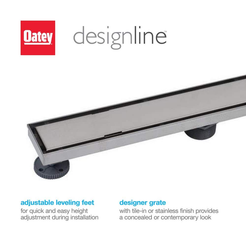 32" Stainless Steel Tile-In Linear Shower Drain
