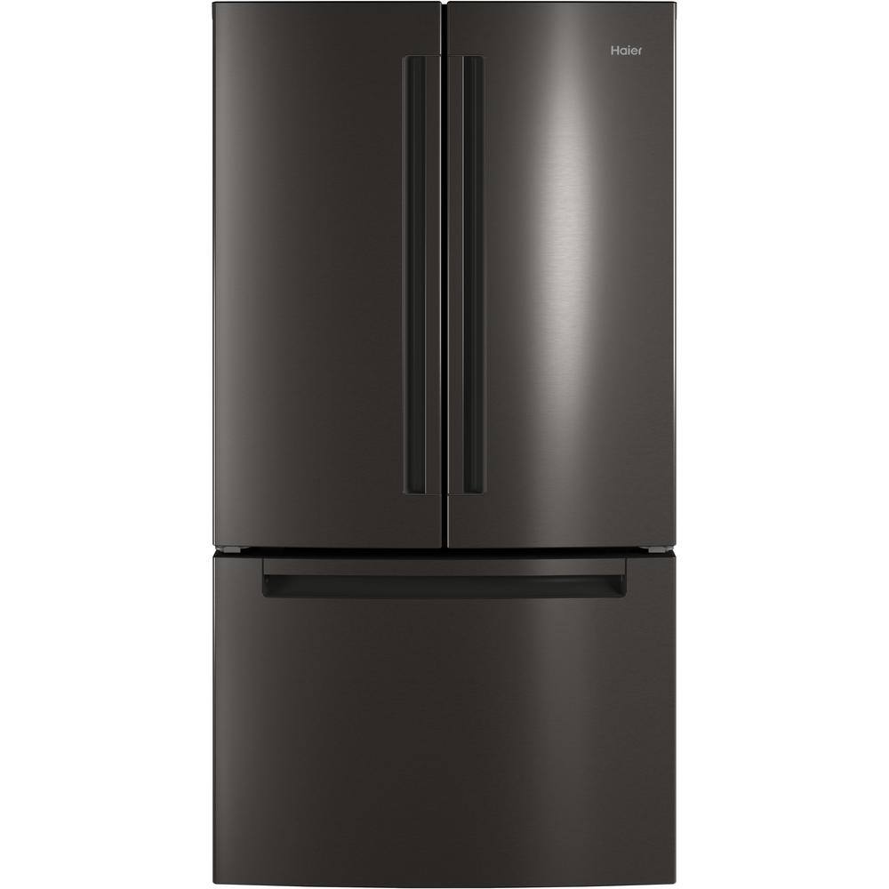 haier 492l french door fridge with water dispenser black