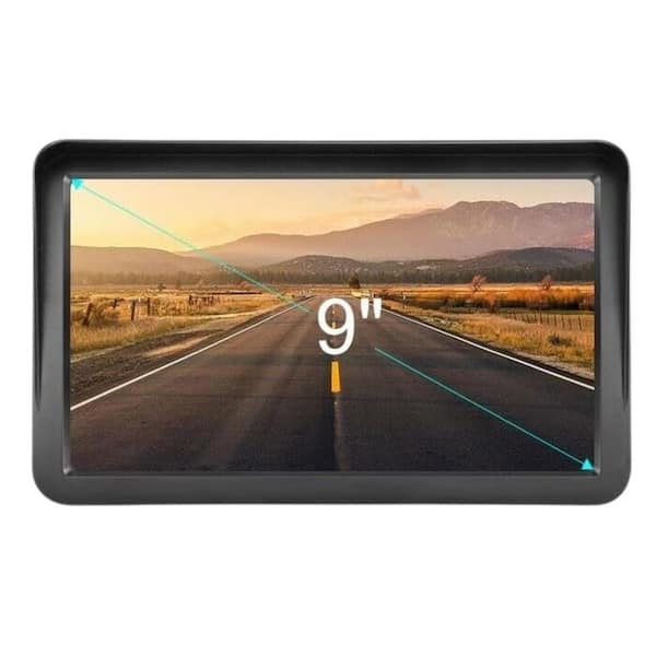 Lukyamzn 9 in. Touch Screen GPS Navigator for Car Truck RV with 2025 Maps Real Voice Directions Speed Red Light Warning