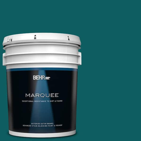 BEHR MARQUEE 5 gal. #S-H-500 Realm Satin Enamel Exterior Paint & Primer