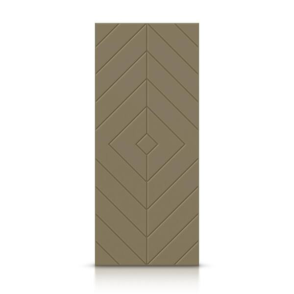 CALHOME 36 in. x 96 in. Hollow Core Olive Green Painted Composite MDF Interior Door Slab