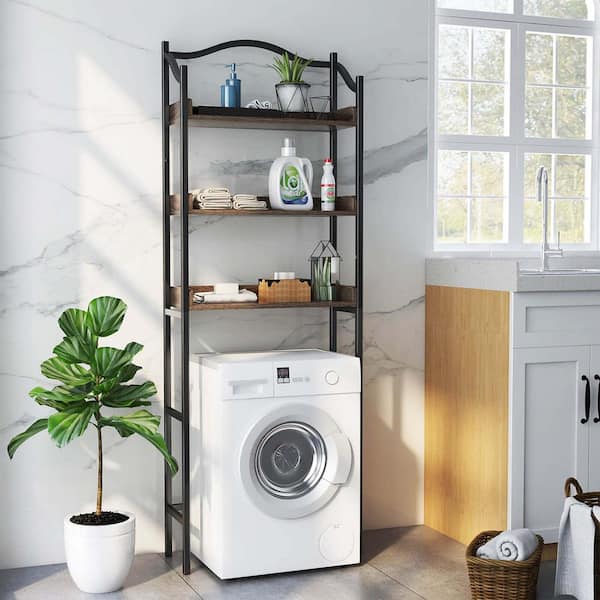 Washer Dryer Storage Shelf Bathroom Space Saving Organizer Rack Standing Rack