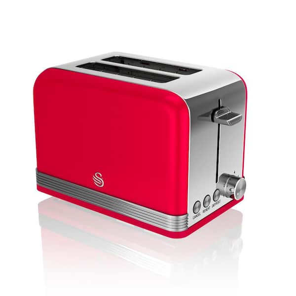 Swan Retro 2-Slice Red Toaster