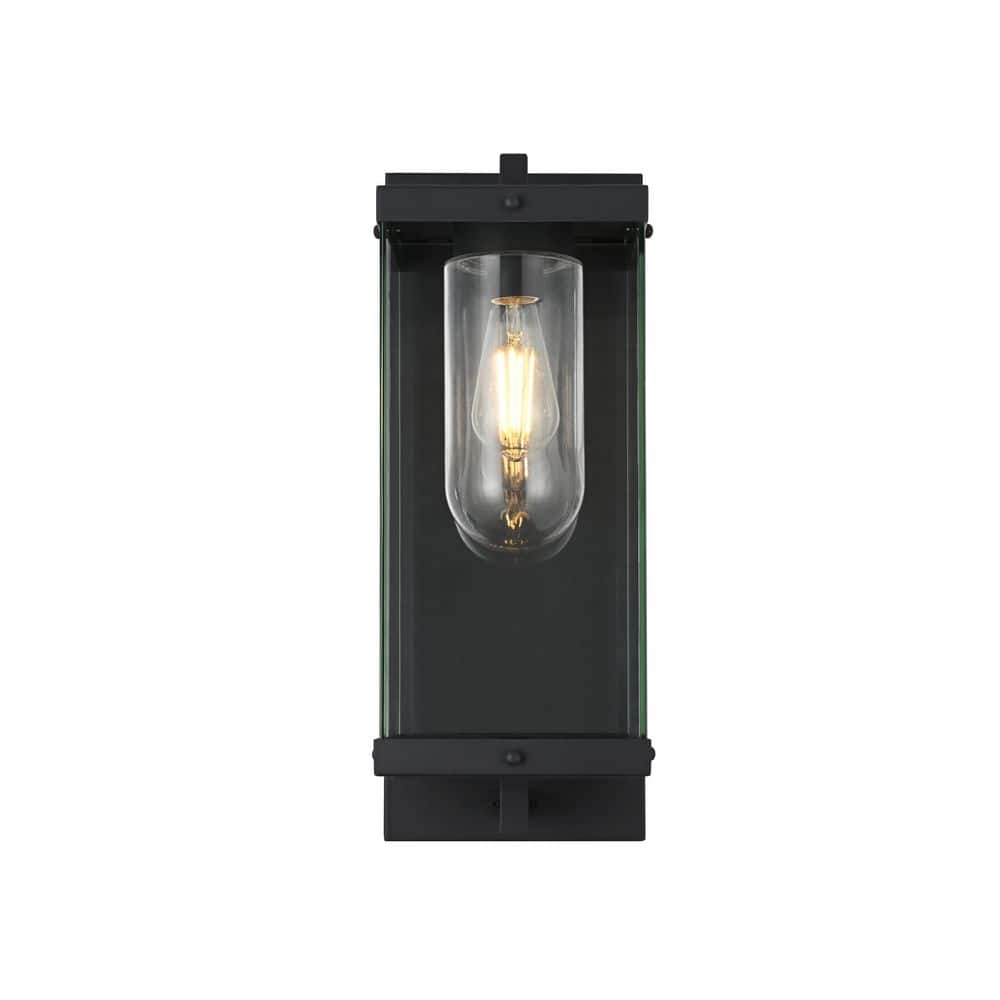 21 in. Black Outdoor Hardwired Wall Sconce with No Bulbs Included price history on PriceWatchPro