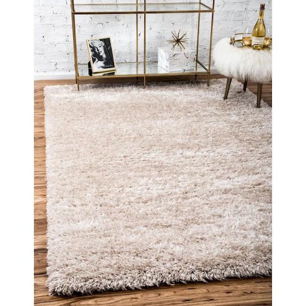 Shag Blonde 8 ft. x 10 ft. Area Rug