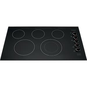 36 in. Radiant Electric Cooktop in Black with 5 Elements including Quick Boil Element