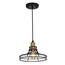 Edvivi Paris 3-Light Industrial Black and Antique Gold Pendant with ...