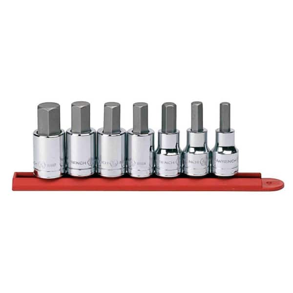 GEARWRENCH 1/2 in. Drive SAE Hex Bit Socket Set (7-Piece)