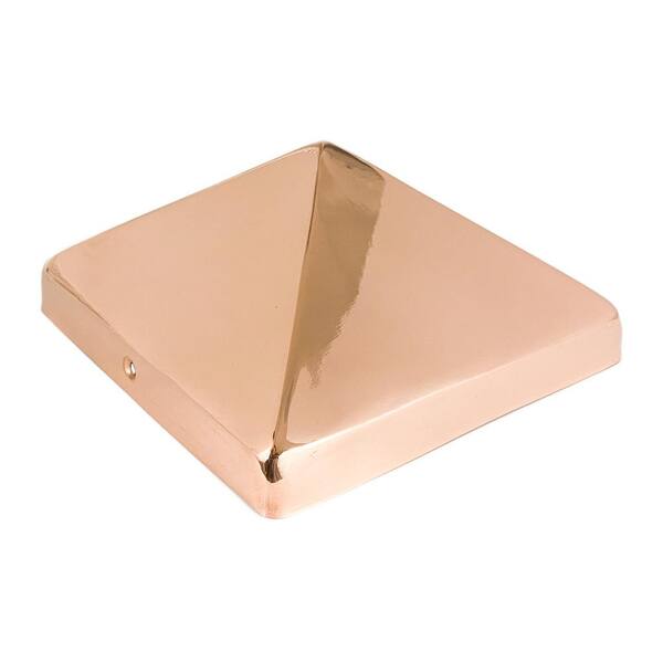 Protectyte NOMINAL 8 in. x 8 in. Pyramid Slip Over Copper Fence Post Cap