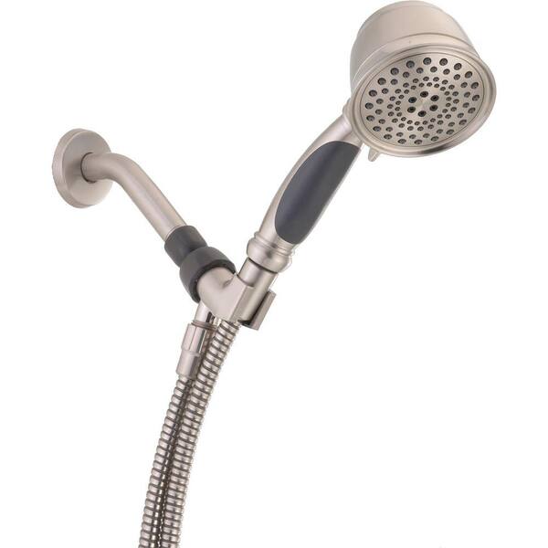 Unbranded Vintage Style 5-Spray Wall-Mount Hand Shower in Satin Nickel-DISCONTINUED