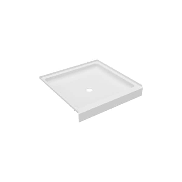 Veritek 36 in. x 36 in. Single Threshold Shower Pan in White