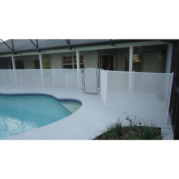 Pool Fence - EZ-Guard Self-Closing Self-Latching Gate - Black 4'  Tall