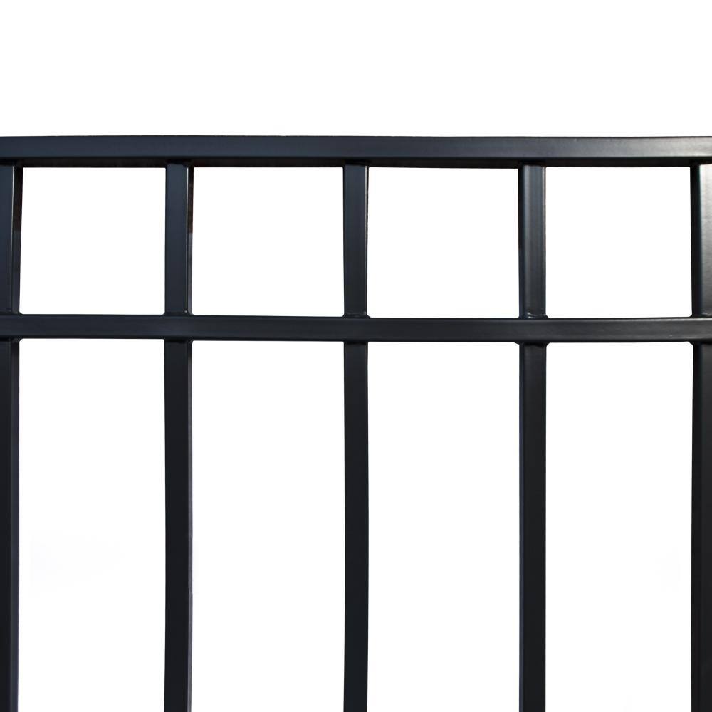 Madrid Style Black Metal 5ft x 8ft Ornamental Fence Panels