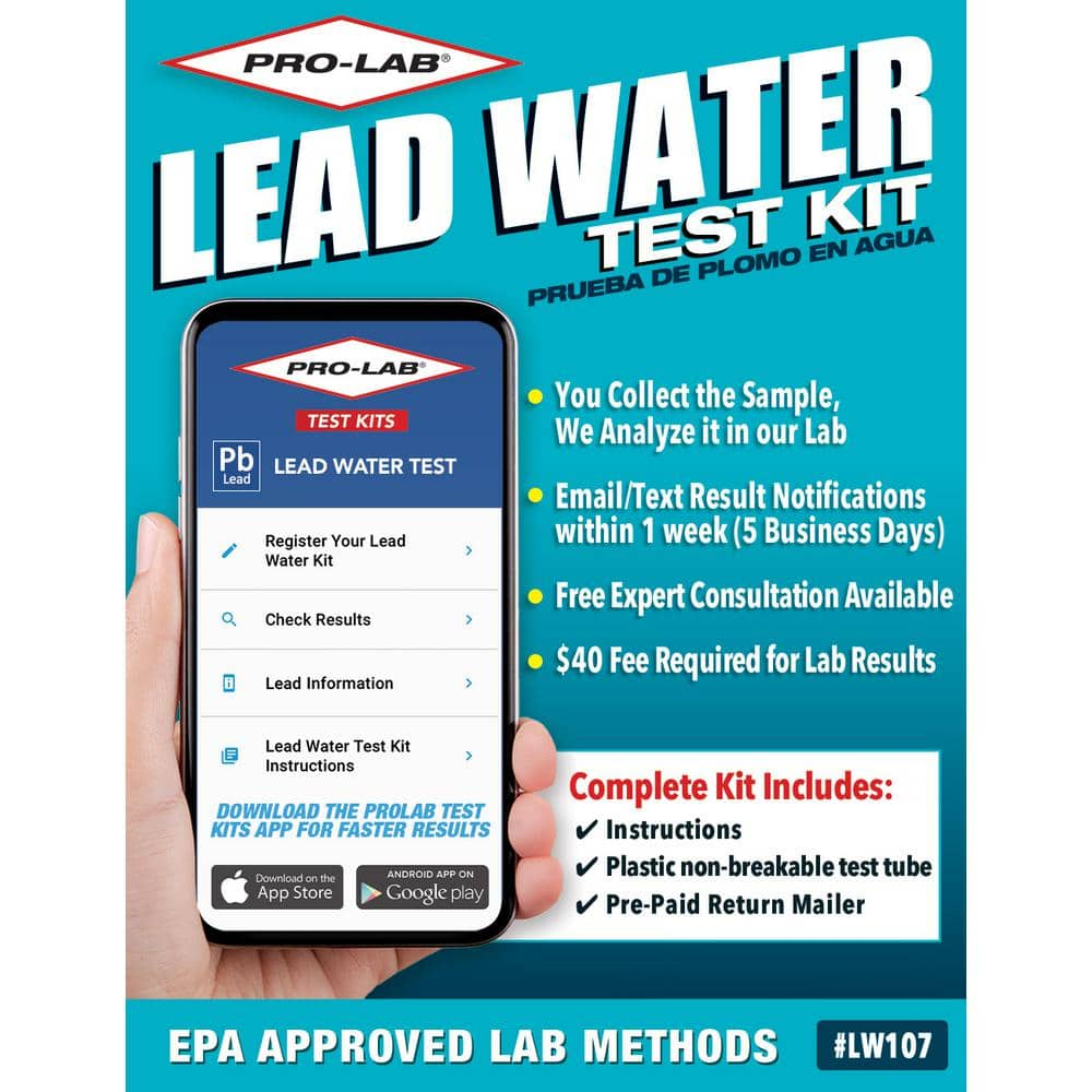 PRO-LAB Lead-In Water Test Kit LW107 - The Home Depot