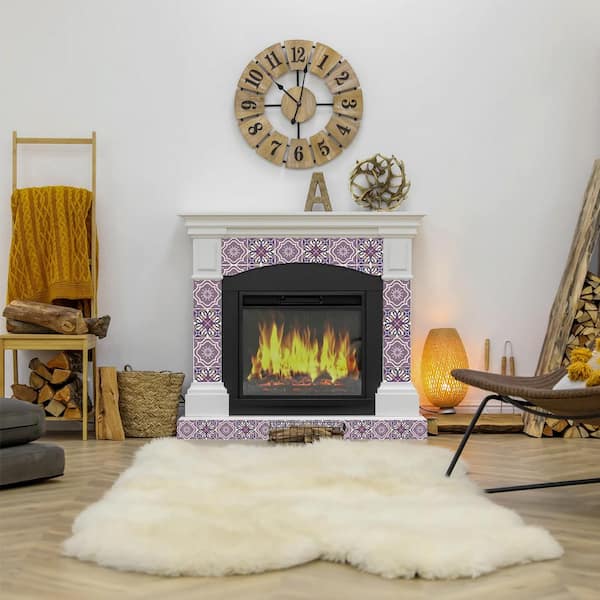 Lilac N19 7 in. x 7 in. Vinyl Peel and Stick Tile (24 Tiles, 8.17 sq. ft./pack)