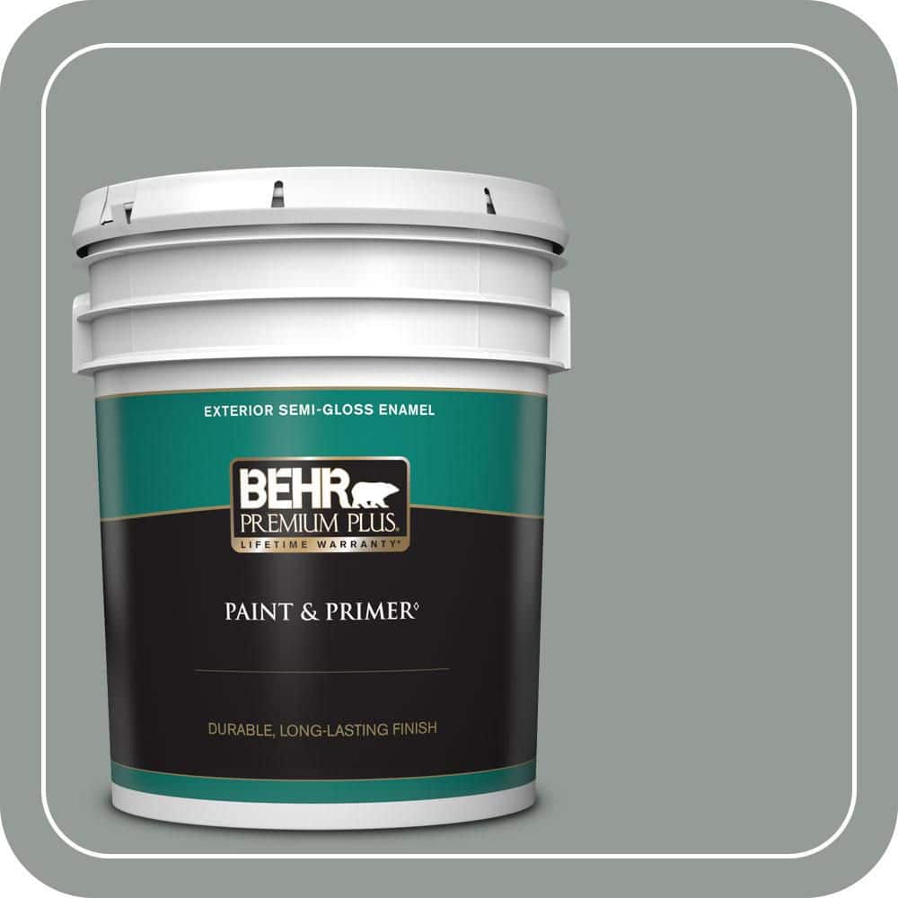 5 gal. #BXC-66 Dusk Blue Semi-Gloss Enamel Exterior Paint & Primer price history on PriceWatchPro