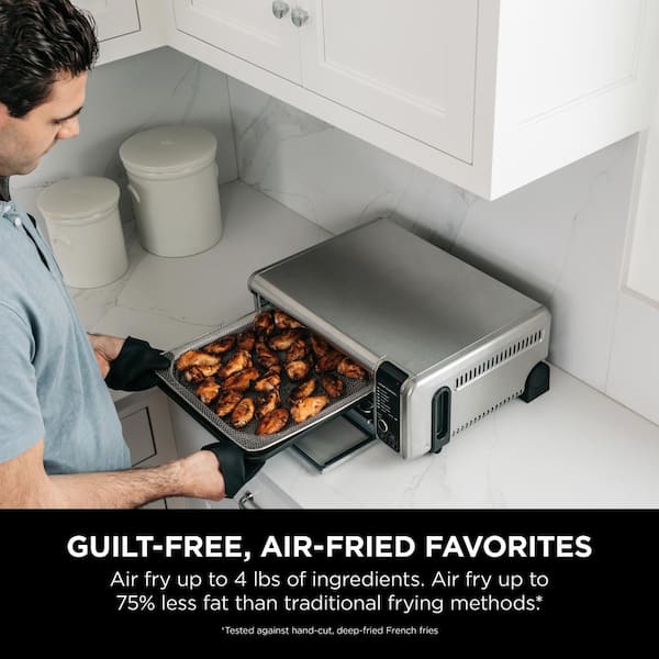 Elite Gourmet 10 Qt. Stainless Steel Air Fryer Oven with Basket EAF1010D -  The Home Depot