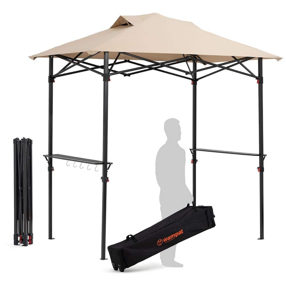 5 ft. x 8 ft. Beige BBQ Gazebo