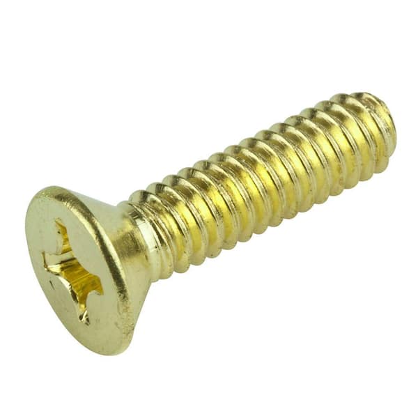 Crown Bolt 3/8 in 1-1/2 in.Phillips Flat-Head Machine Screw