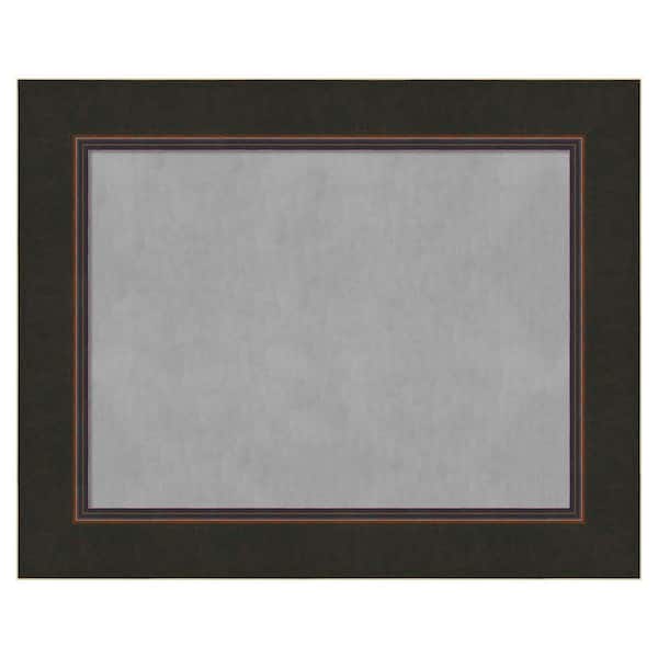 Amanti Art Milano Bronze 30 in. x 24 in Framed Magnetic Board