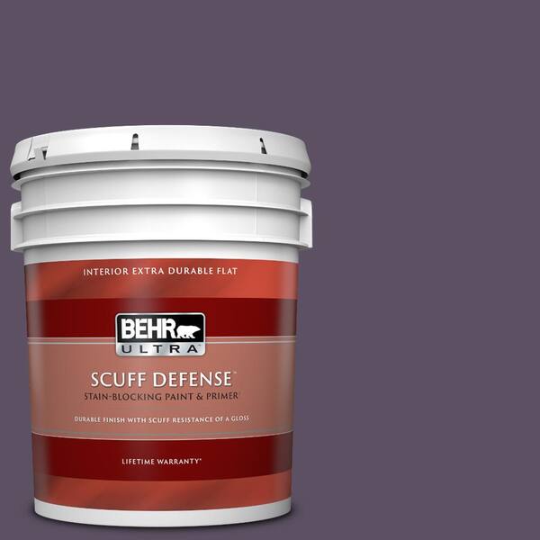 BEHR ULTRA 5 gal. 660F7 Napa Grape Extra Durable Flat Interior Paint