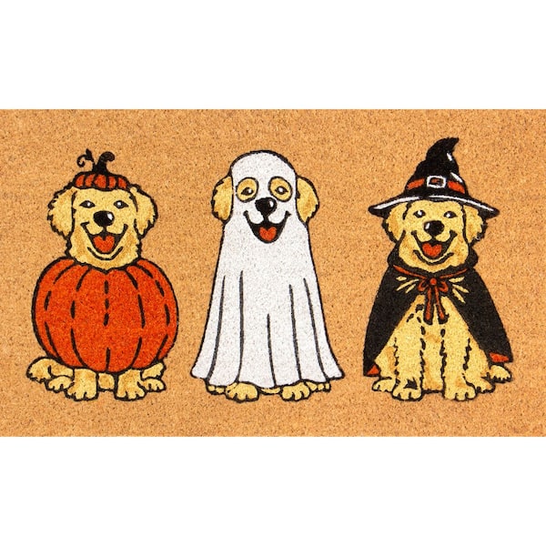 Pups 18 in. x 30 in. Coir Doormat