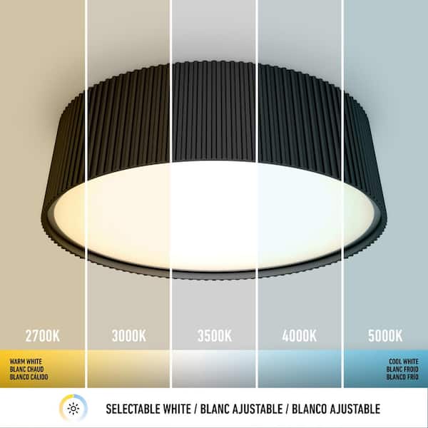 Flush LED in. 13 Groove lamp Groove-ceiling K*様 Mount Artika | Black Matte in CCT 5 Light シーリングライト・天井照明
