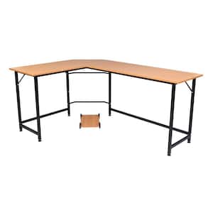 66 in. W L-Shaped Wood Color Computer Desk