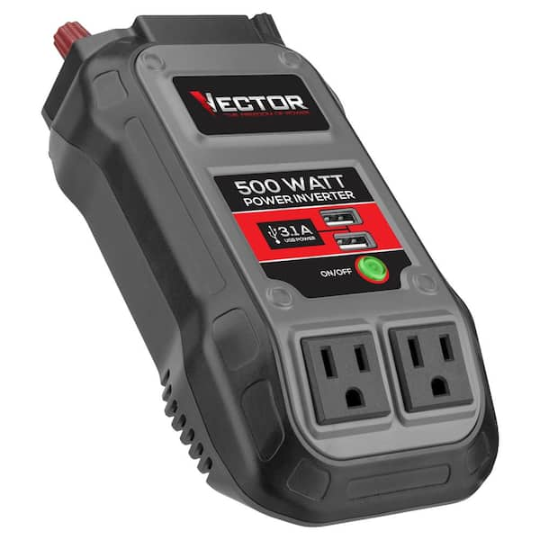 VECTOR 500 Watt Power Inverter Dual Power Inverter Two USB