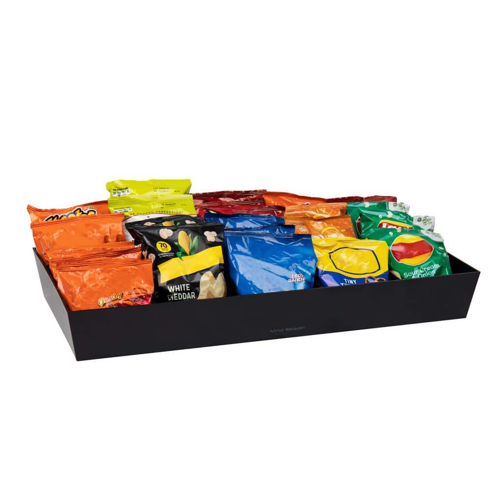 Snack Organizer Tray, 5 Compartments, 30 Bag Capacity, Breakroom, Black price history on PriceWatchPro