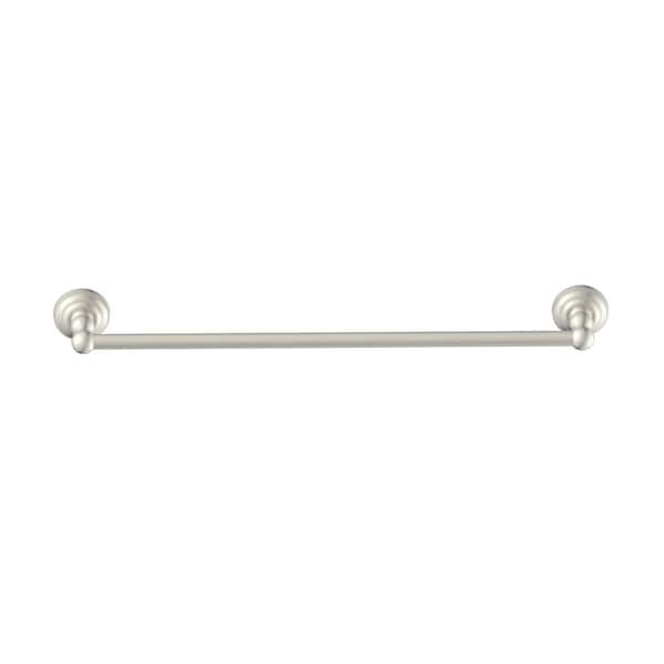 Deveral 24 inch Bathroom Wall Mounted Towel Bar in Brushed Nickel Finish