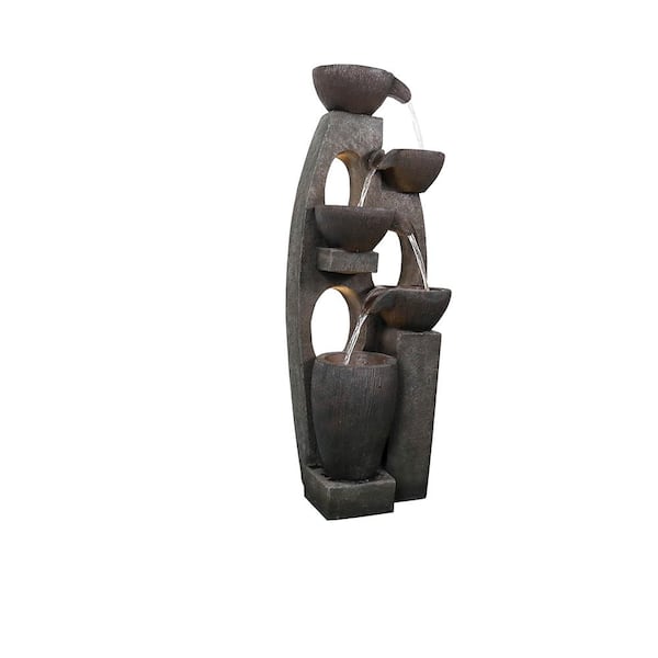 Unbranded 39 Inches 5-Tier Outdoor Water Tiered Fountain