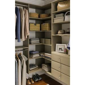 8 in. H x 24 in. W Gray Wood Drawer