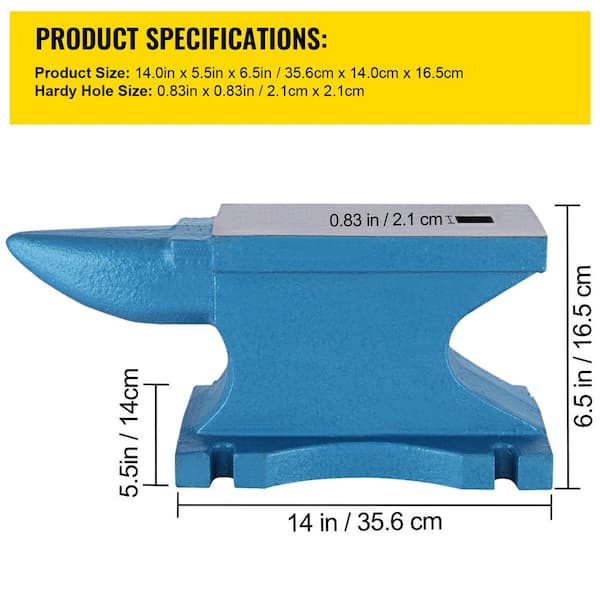 HimaPro Mini Single Horn Anvil - 2.2 Lb Cast Steel For Jewelry Making & Metal Stamping - View #11