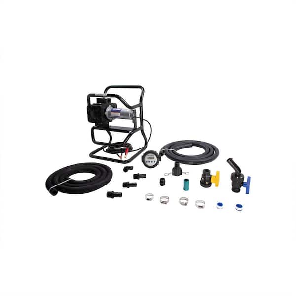 12-Volt 15 GPM 1/4 HP Agricultural Utility Chemical Transfer Pump Package (Chemtraveller)