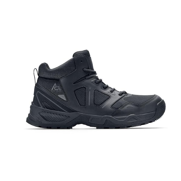 Unisex Defender Mid Water Resistant 5 in. Work Boots - Soft Toe- Black Size 14(M)