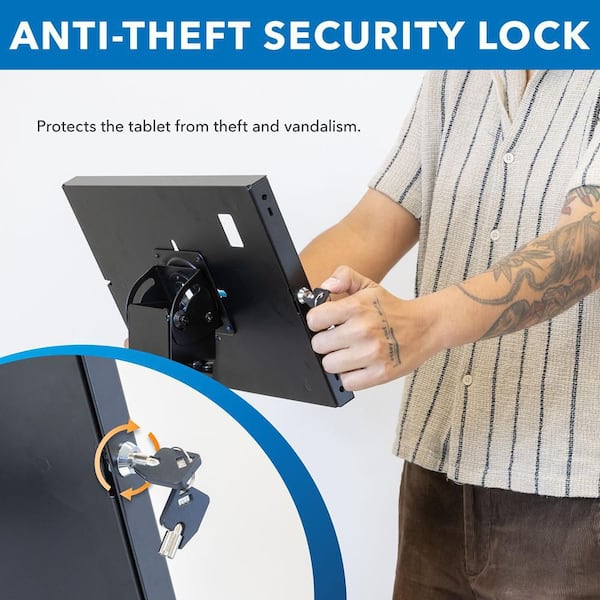 mount-it! Anti-Theft Tablet Kiosk with Document Holder for iPad