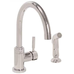 Essen Single-Handle Kitchen Faucet with Side Spray in Chrome