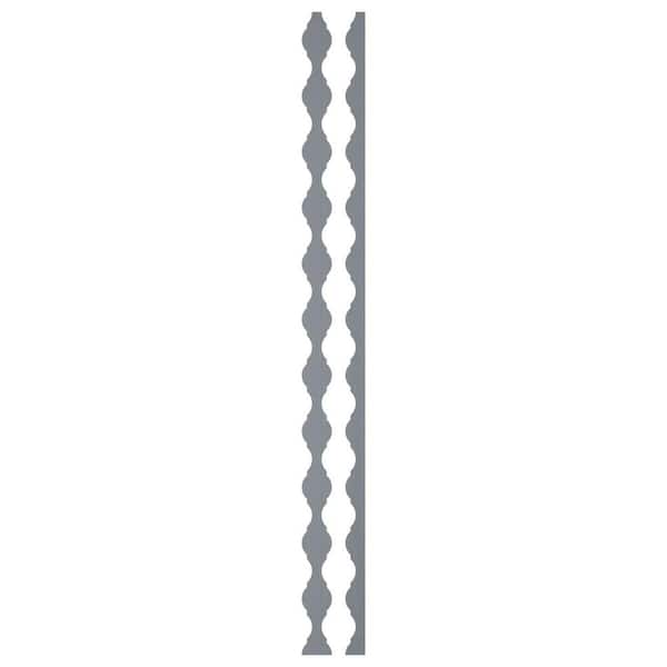 Ekena Millwork Casablanca 0.125 in. T x 0.2 ft. W x 4 ft. L Gold Mirror Acrylic Resin Decorative Wall Paneling 31-Pack