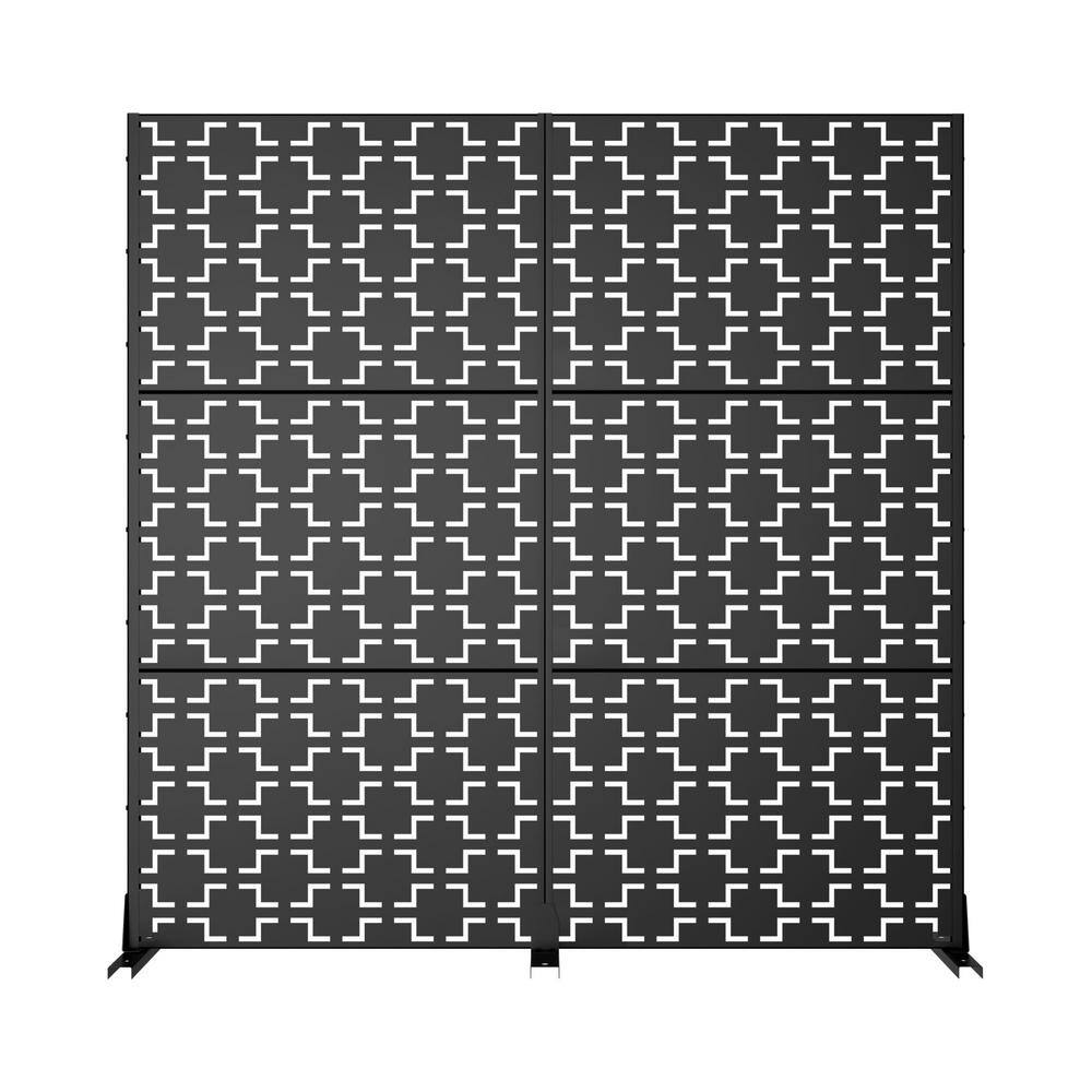 Dovelina 72 in. H x 72 in. W Wall Sculptures Outdoor Privacy Screens